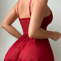3 pièces Robe de lingerie en dentelle et tulle