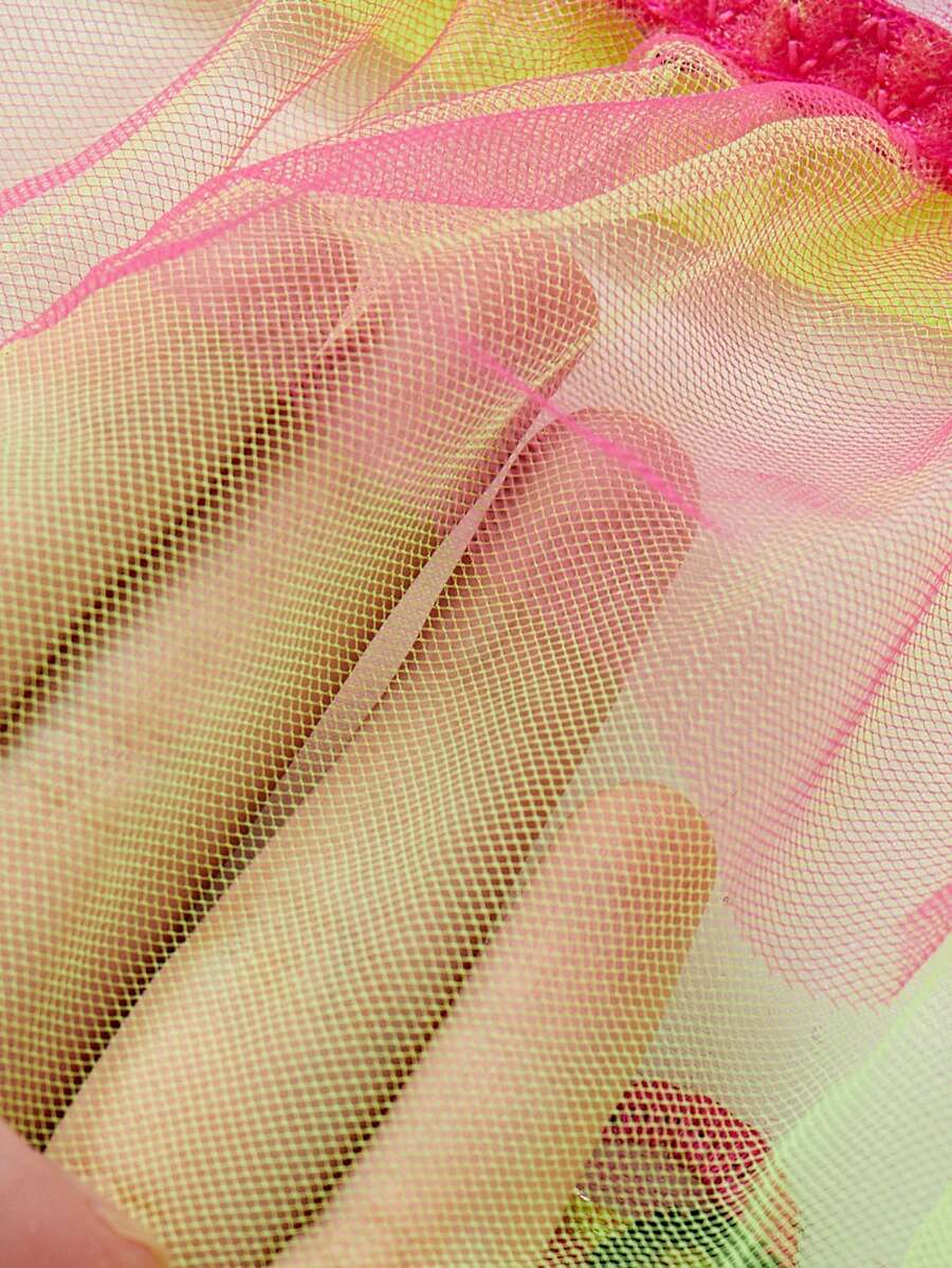 SHEIN 5 pièces Ensemble de lingerie sexy pour femmes brodé avec soutien-gorge à armatures