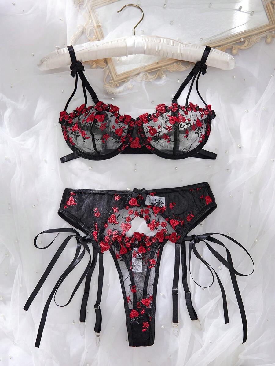 3 pièces/Set Ensemble de lingerie sexy