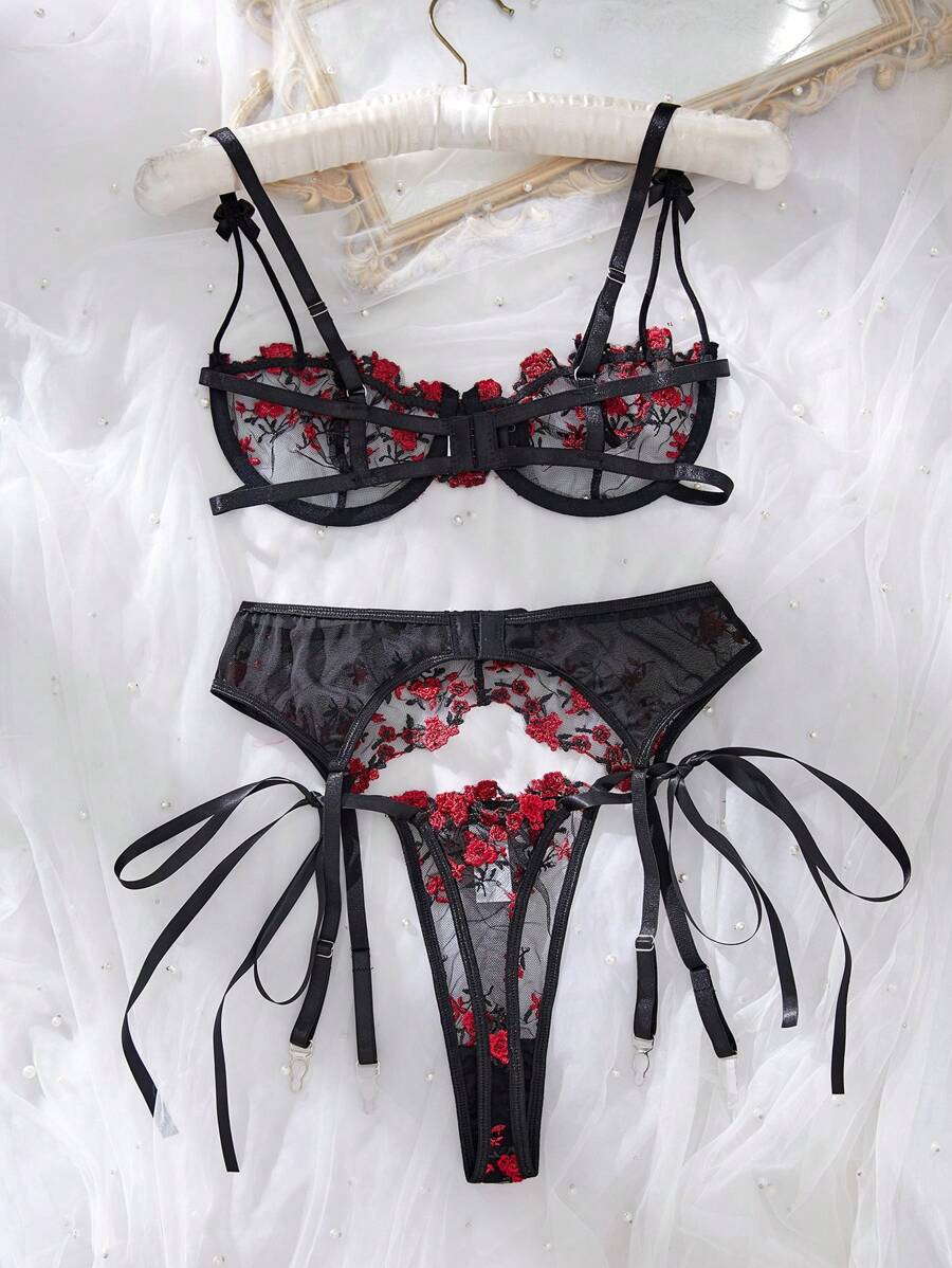 3 pièces/Set Ensemble de lingerie sexy