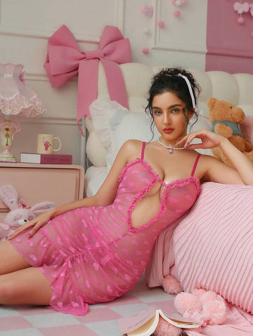 PetitDoll Nuisette sexy transparente avec cœur ajouré