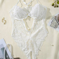 Combinaison sexy ajourée en dentelle pour la saison des mariages, lingerie de mariée