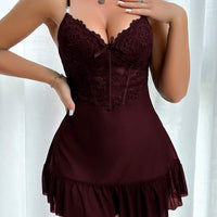 2 pièces Set Nuisette en Dentelle