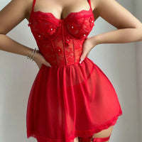 4 pièces Ensemble de lingerie sexy