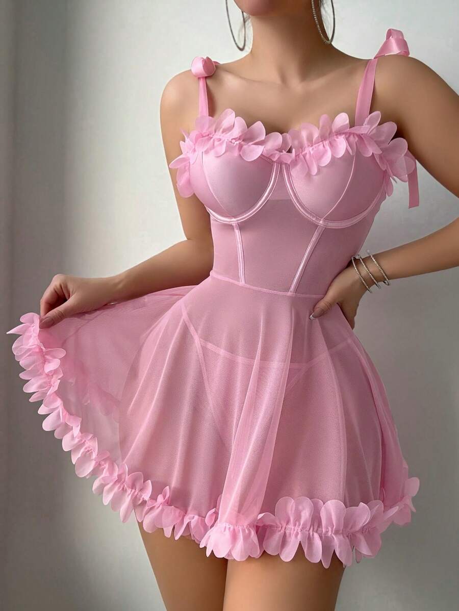 2 pièces Ensemble de lingerie de mariée