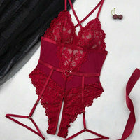 2 pièces Body femme avec empiècement en dentelle