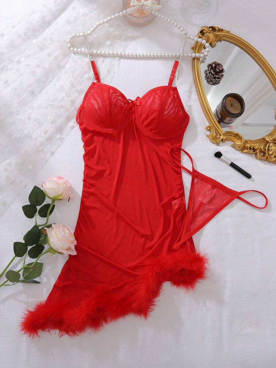 2 pièces/set Bretelle avec strass