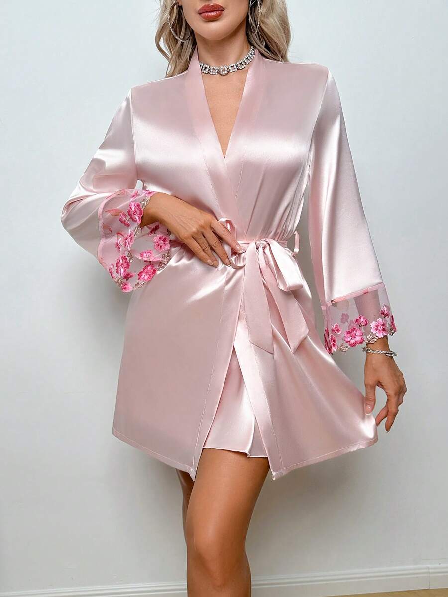 SilkySpell 2 pièces Ensemble de vêtements de nuit femme sexy