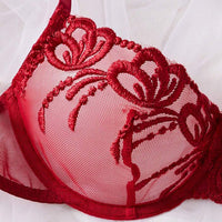 SHEIN 5 pièces/set Ensemble de lingerie sexy en dentelle avec broderie pour femmes