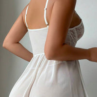 3 pièces Robe de lingerie en dentelle et tulle