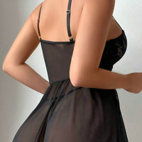 3 pièces Robe de lingerie en dentelle et tulle