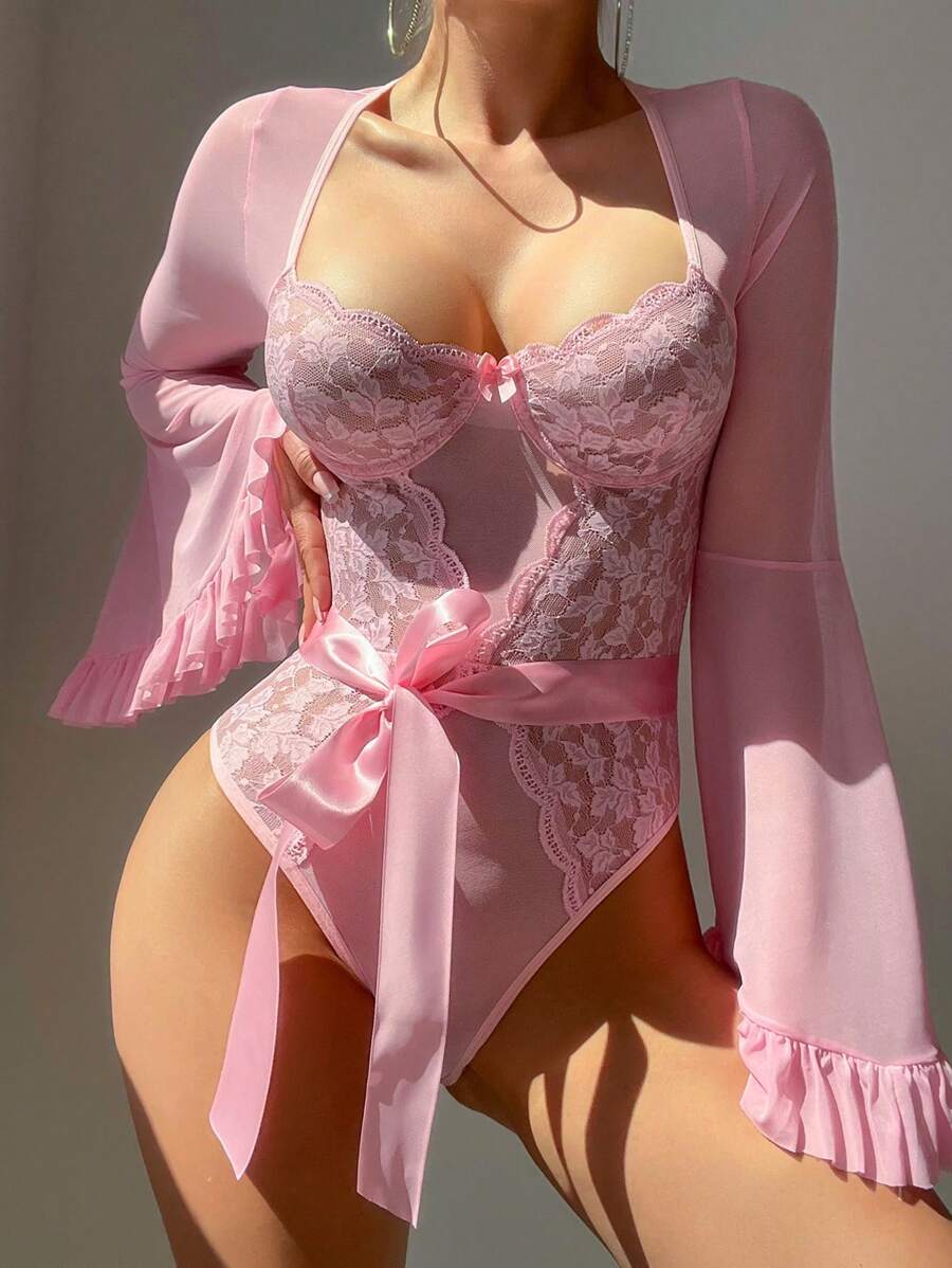 2 pièces/Set Ensemble de lingerie romantique