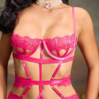 Body sexy en dentelle ajourée pour femmes