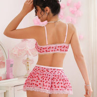 PetitDoll 3 pièces/Set Lingerie sexy en dentelle avec panneaux pour femmes