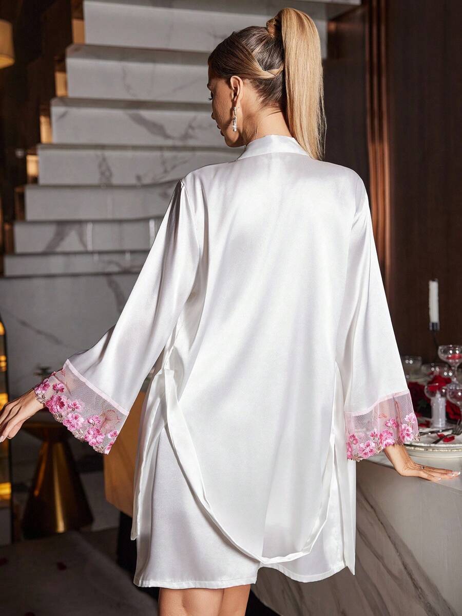 SilkySpell 2 pièces Ensemble de vêtements de nuit femme sexy