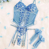 4 pièces Ensemble de lingerie sexy