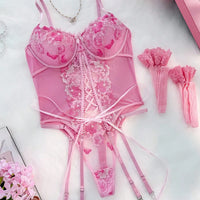 4 pièces Ensemble de lingerie sexy