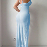 2 pièces Ensemble de nuisette en maille sexy pour femmes (avec armature, string)