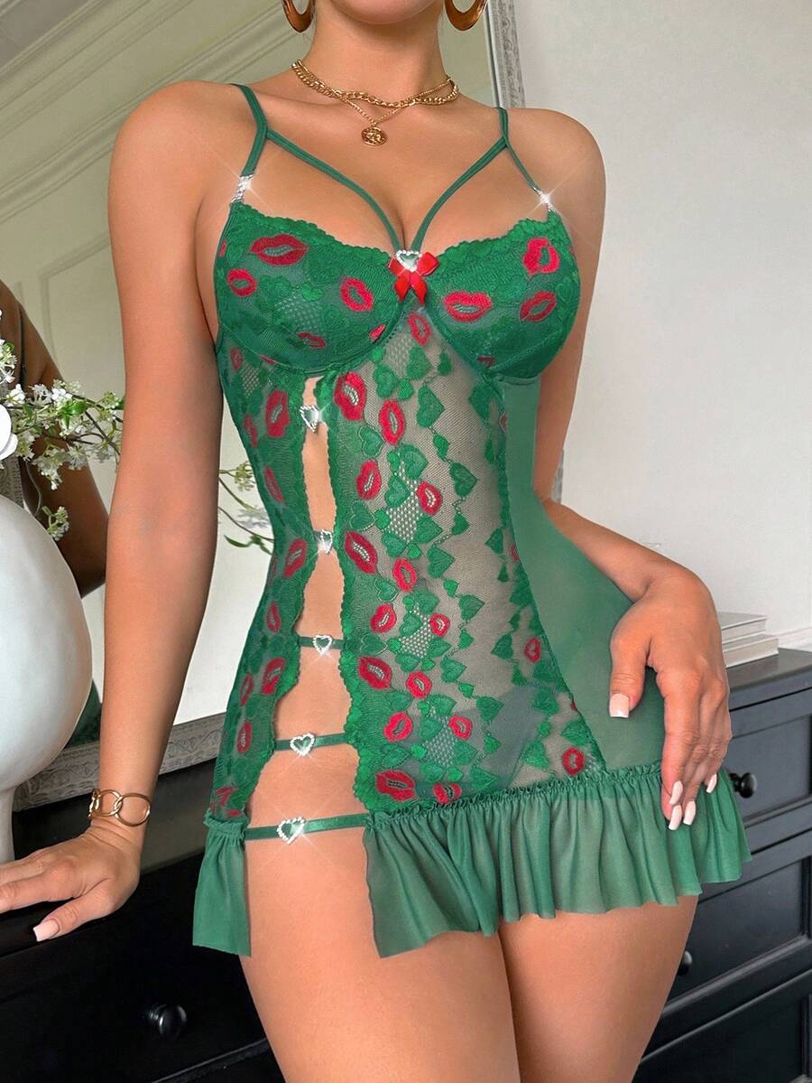 SilkySpell Nuisette en maille sexy